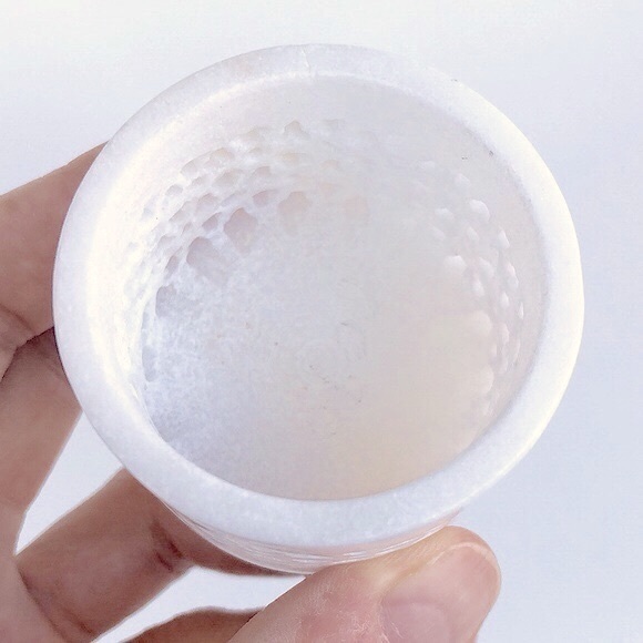 Marble Trinket Box Inlaid/w Semi Precious Stones - Picture 11 of 14